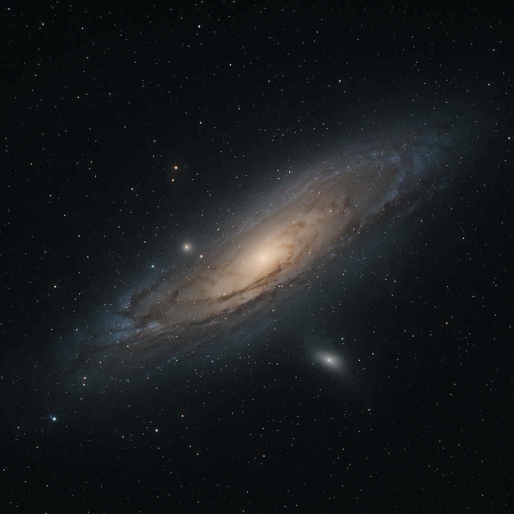 Andromedastelsel als sfeerbeeld voor de Andromeda Collectie van AlienComfort