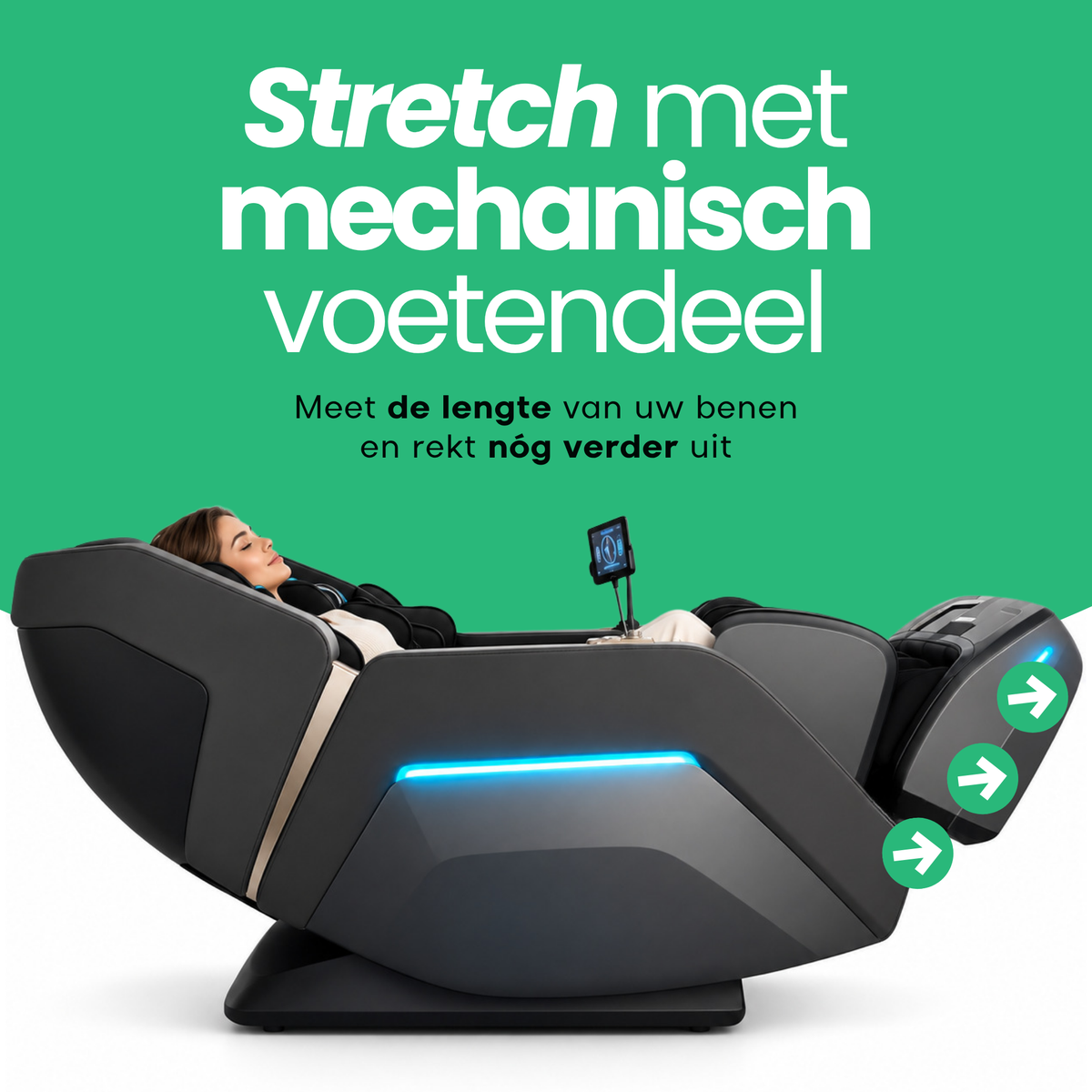 AlienComfort TITAN – 4D+ Massage Chair with SL-Track – Grey
