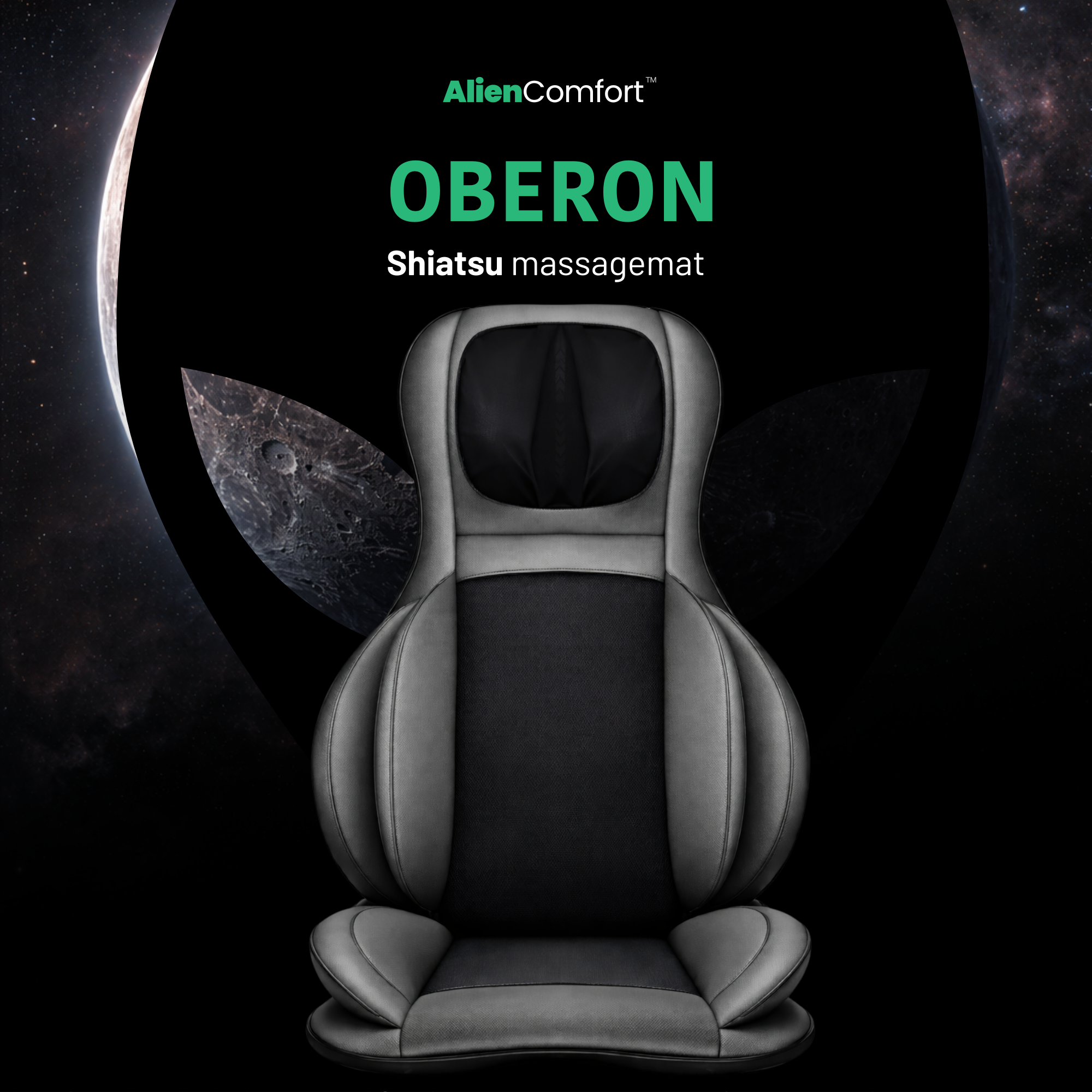 AlienComfort Shiatsu Massagemat OBERON volledig productoverzicht