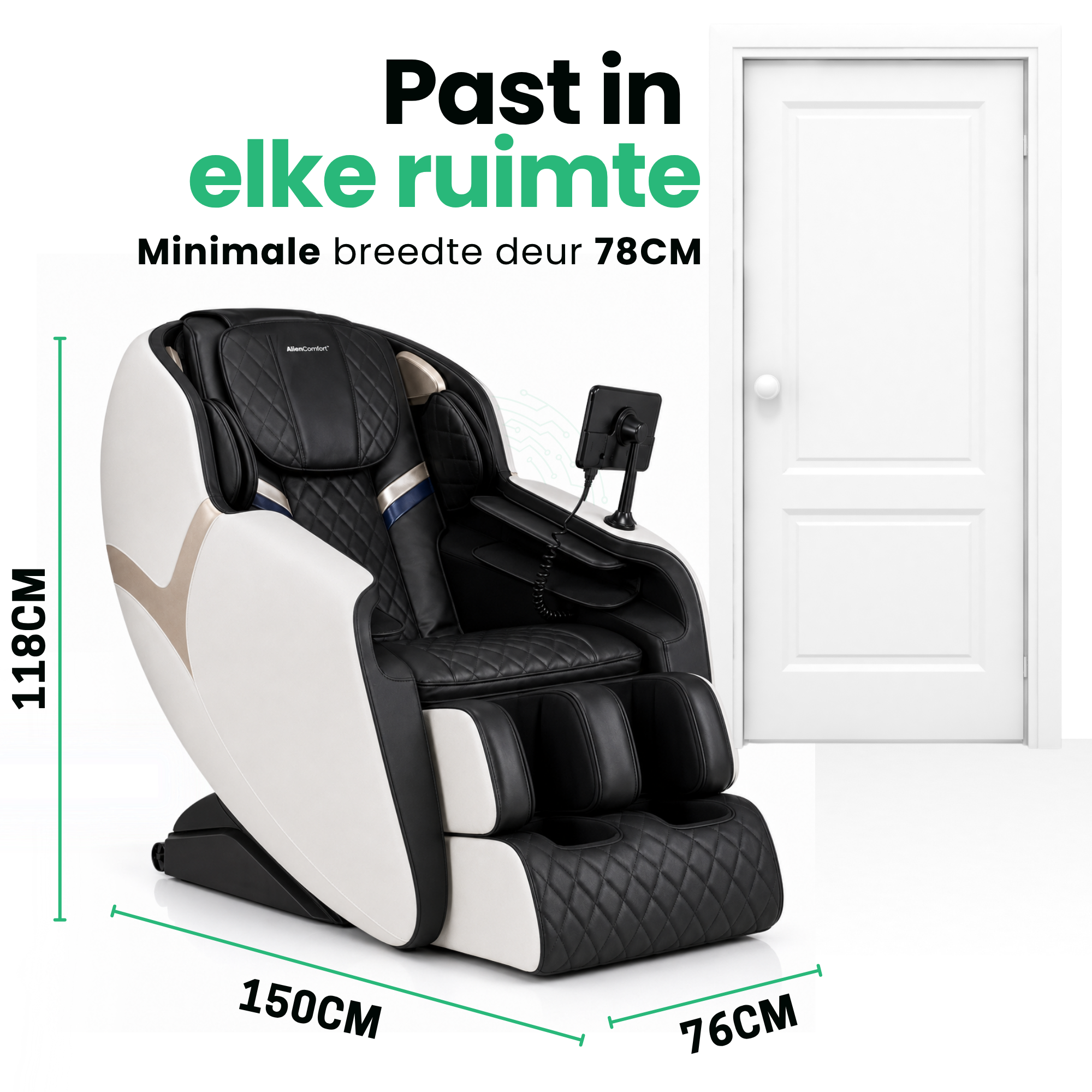 AlienComfort massage chair PLUTO - White