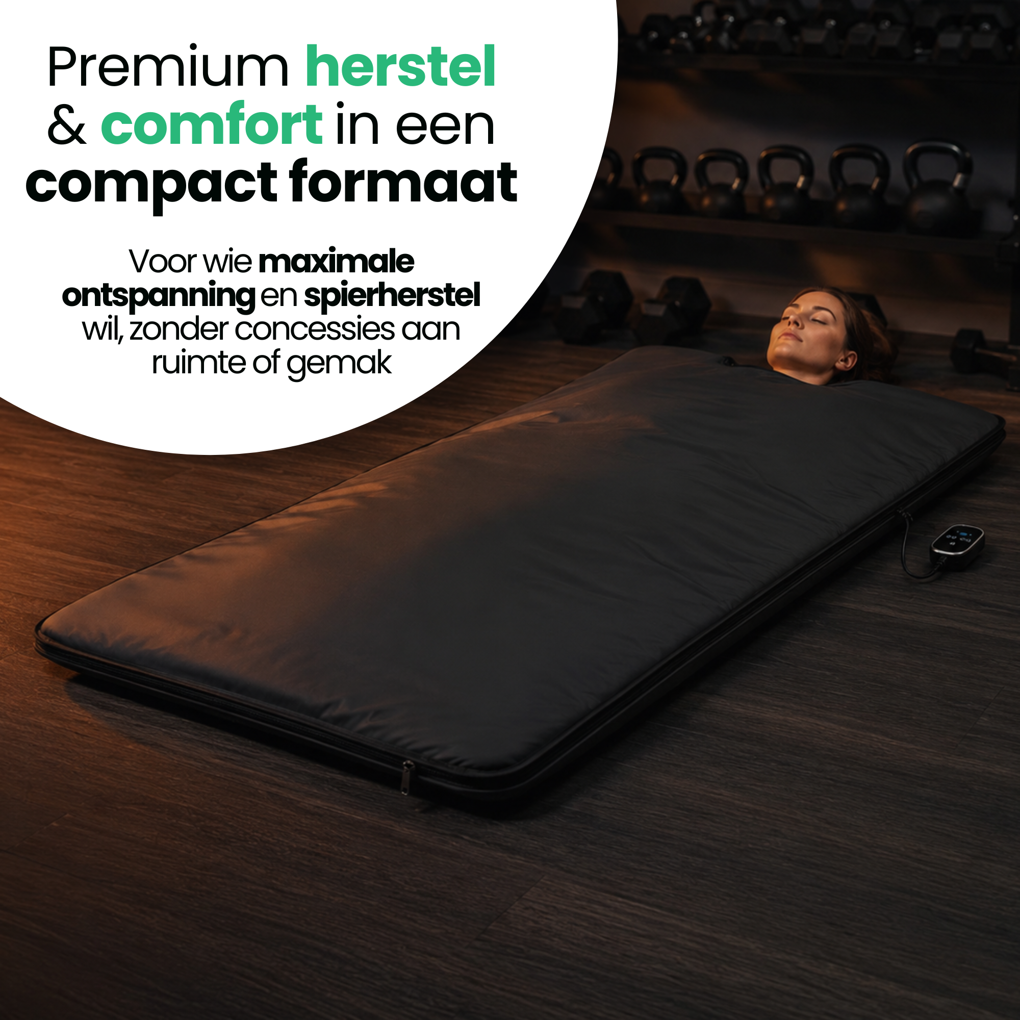 AlienComfort Sauna Deken verpakking complete set inhoud doos
