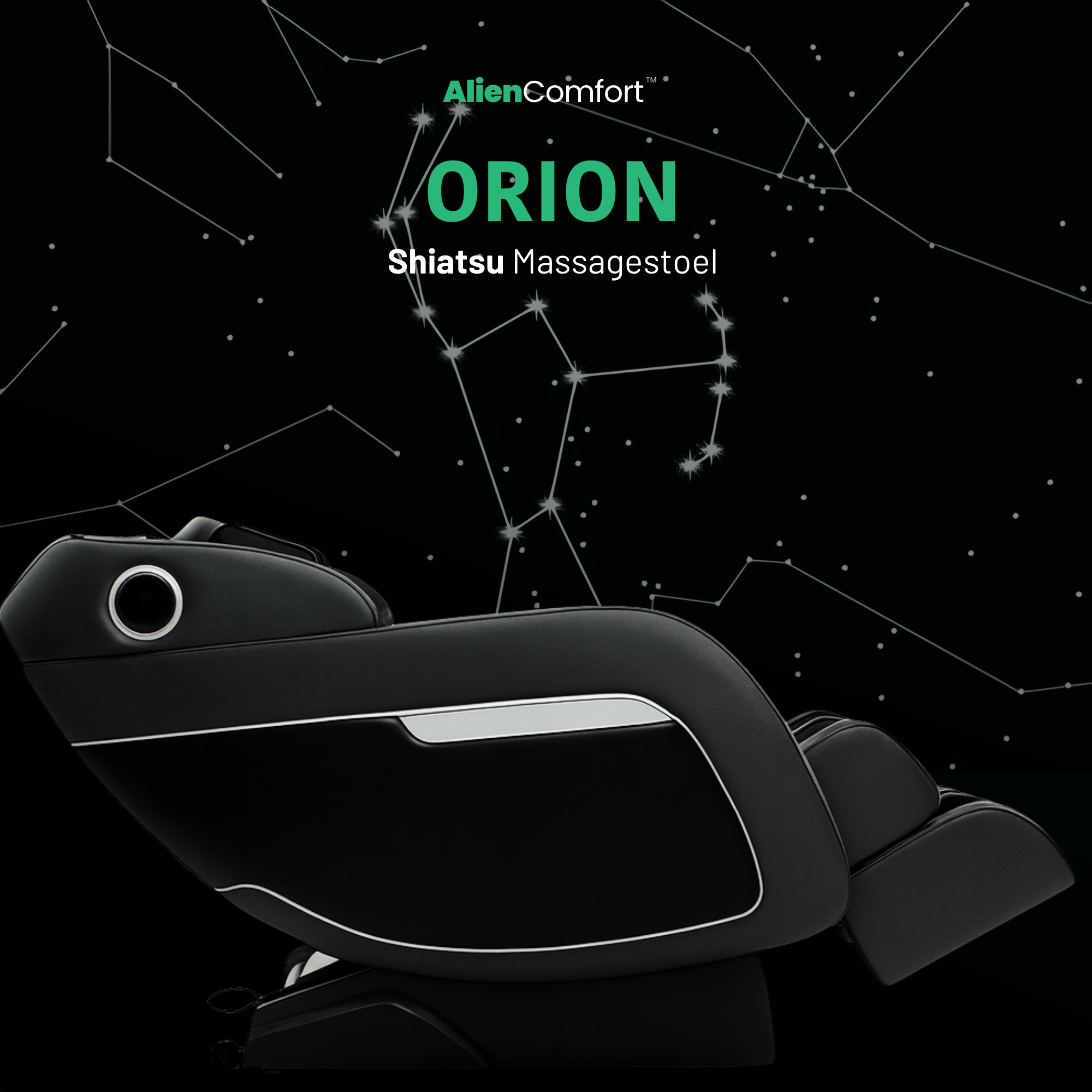 AlienComfort Massagestoel ORION specificaties kenmerken volledig overzicht