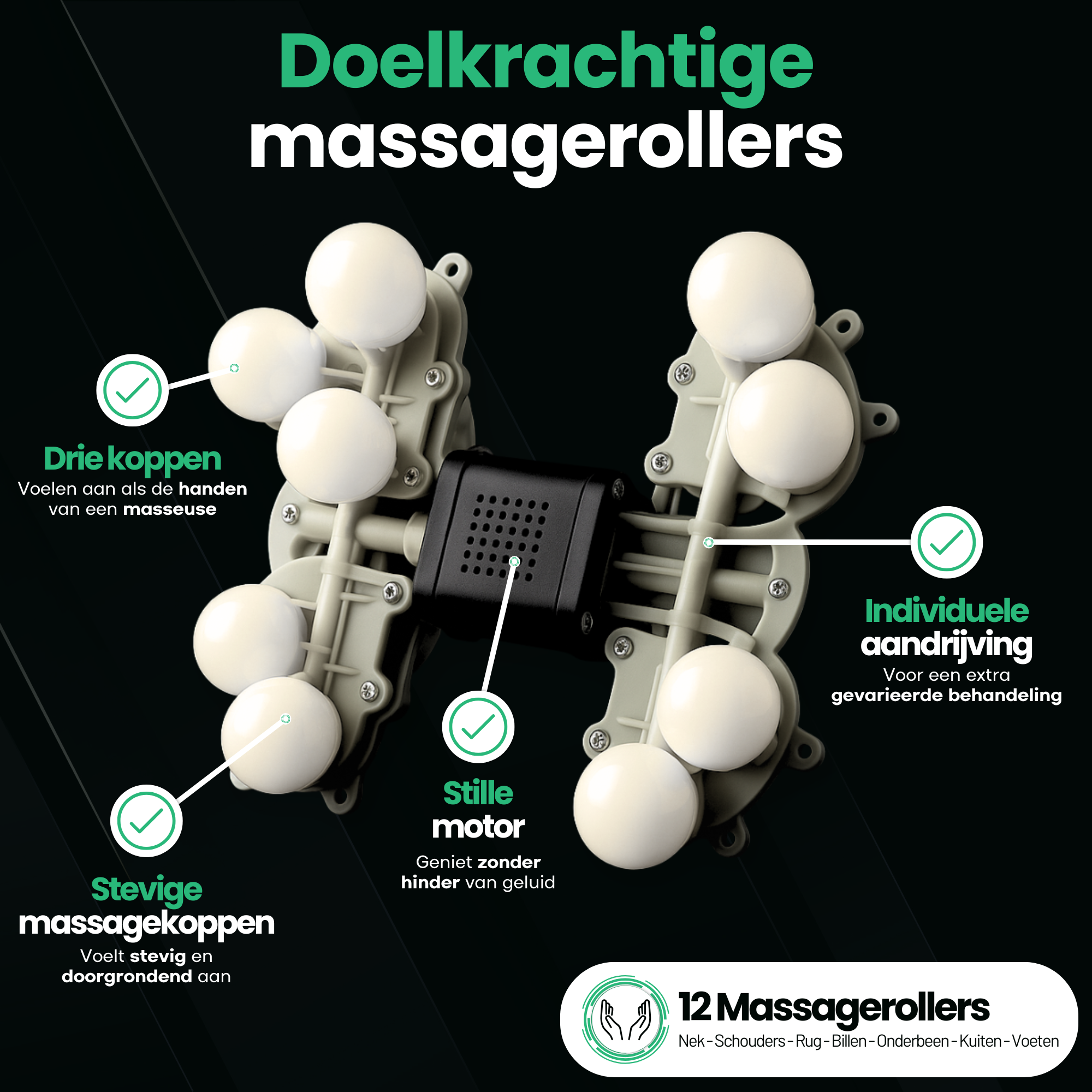AlienComfort ORION voetmassage rollers reflexzone airbag stimulatie