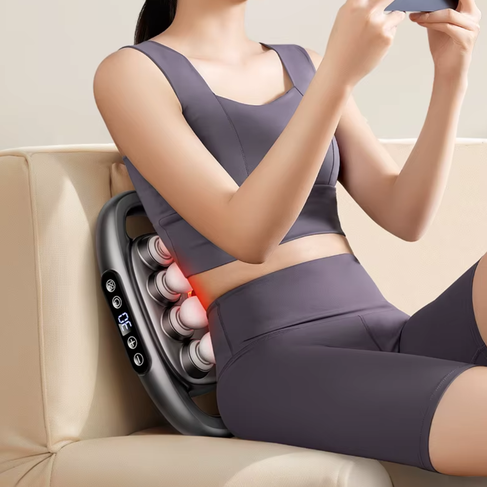 AlienComfort ORBITA massagegun oplaadcase en transportverpakking