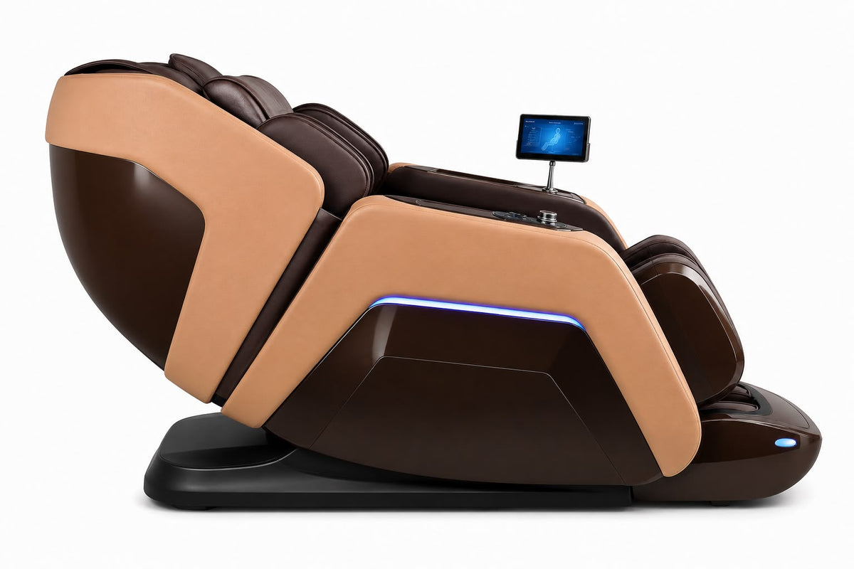 AlienComfort TITAN – 4D+ Massage Chair with SL-Track – Brown