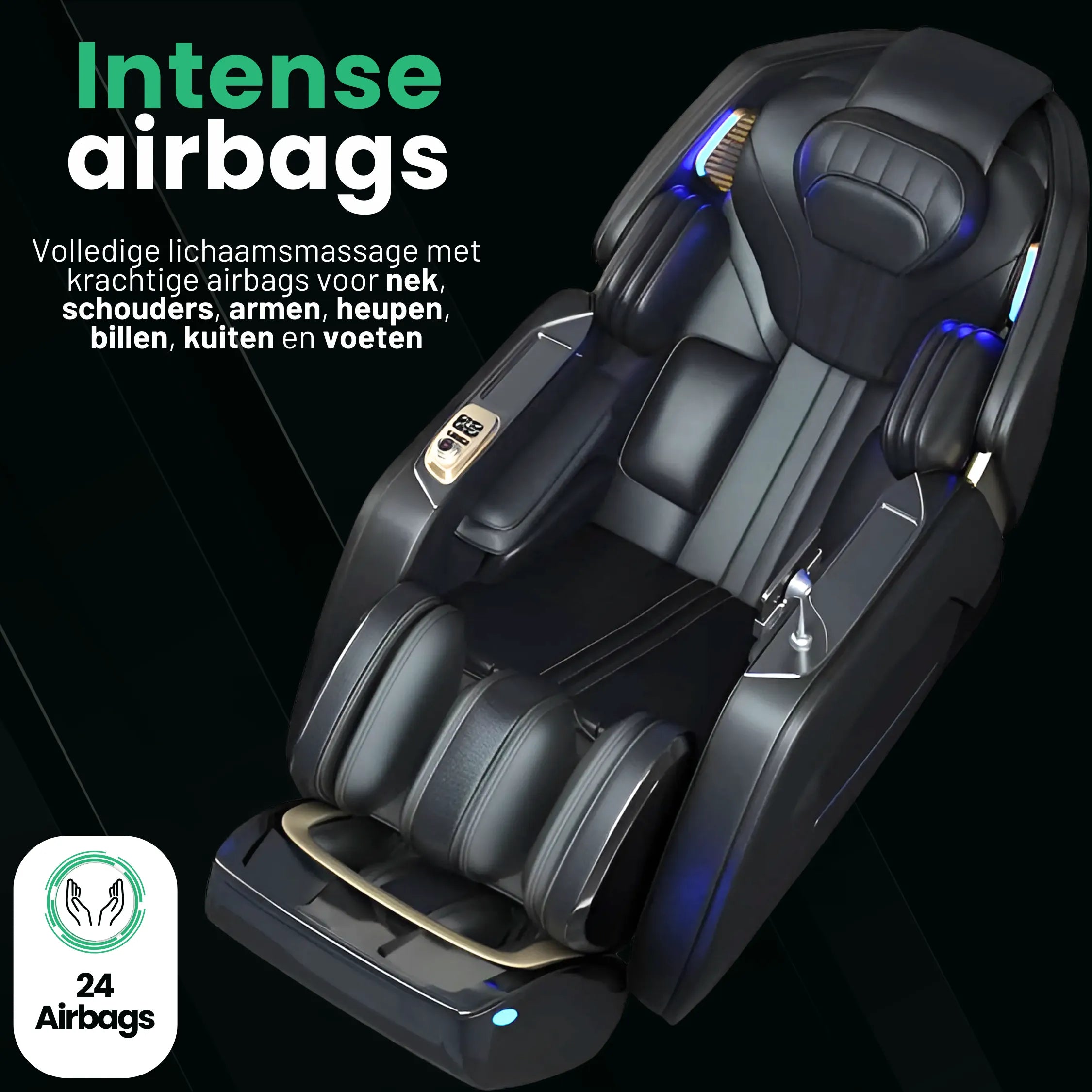 AlienComfort TITAN therapeutischer Massagesessel mit Airbag-Kompressionsmassage für Schultern, Arme und Beine