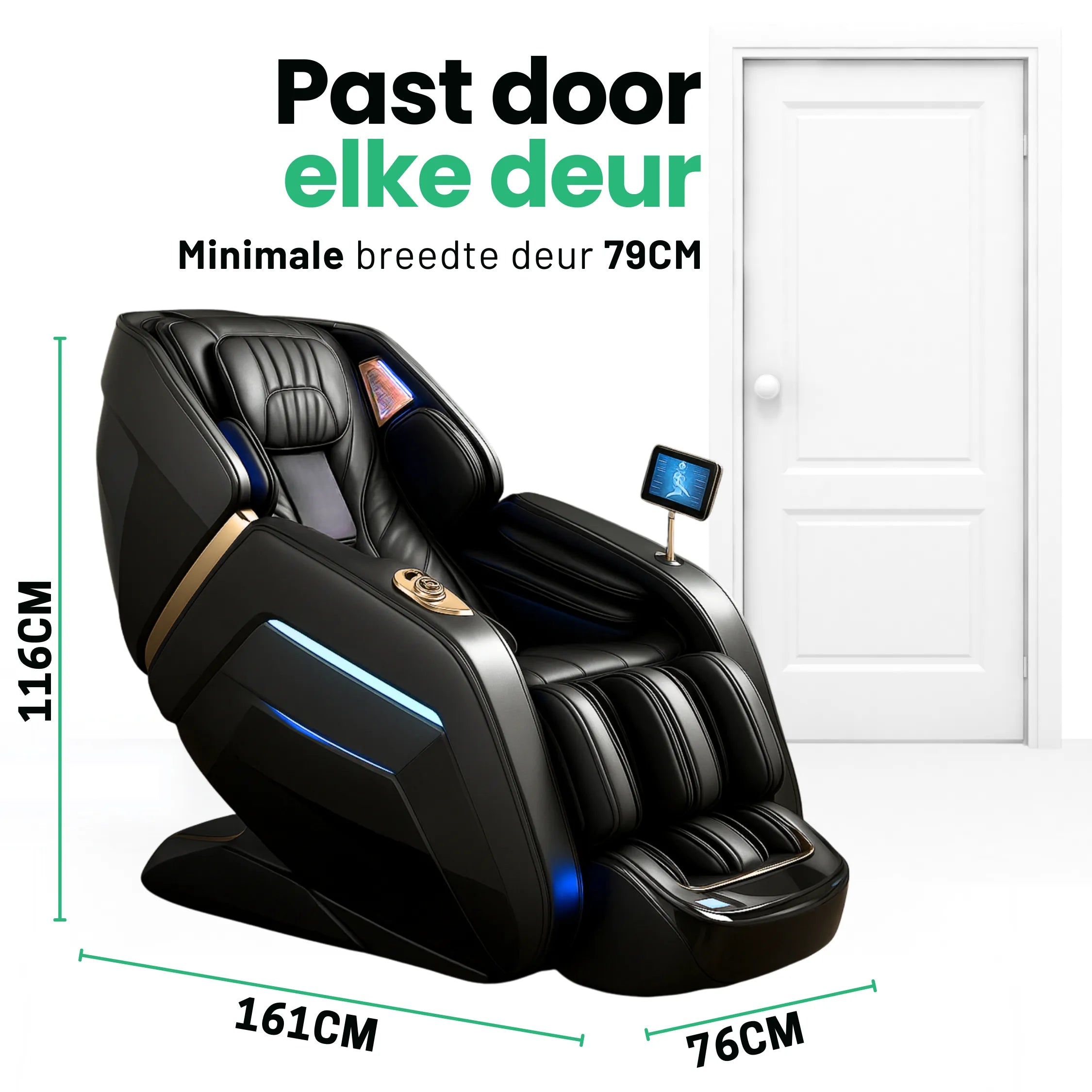 AlienComfort TITAN 4D-Massagesessel mit fortschrittlicher 4D-Rückenmassage für intensive Therapie