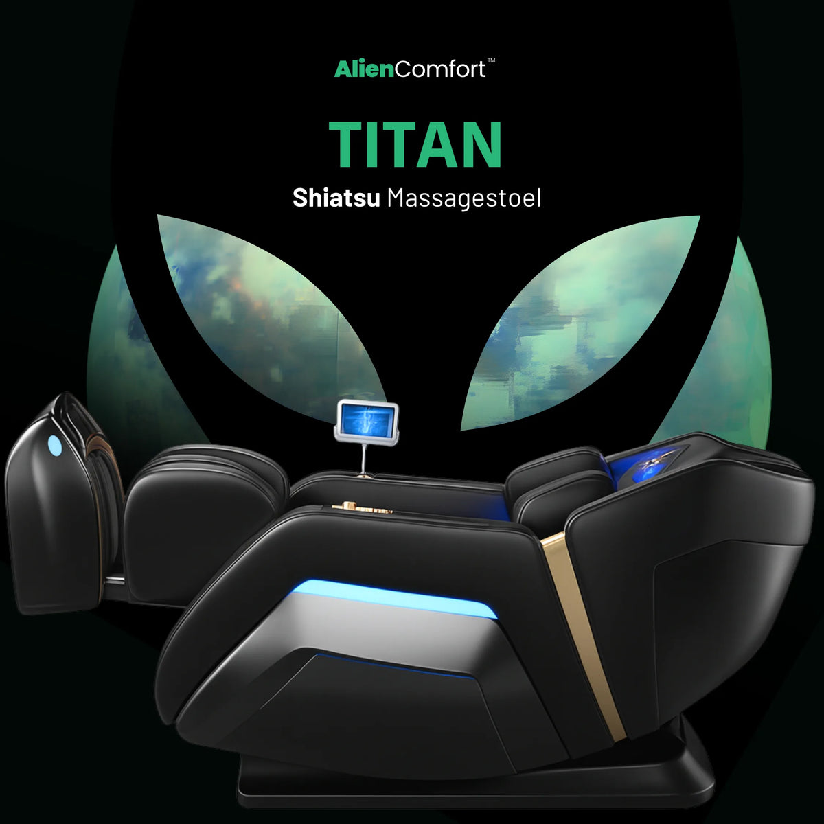 AlienComfort TITAN therapeutischer Massagesessel Premium-Modell für Heimwellness und Schmerzlinderung