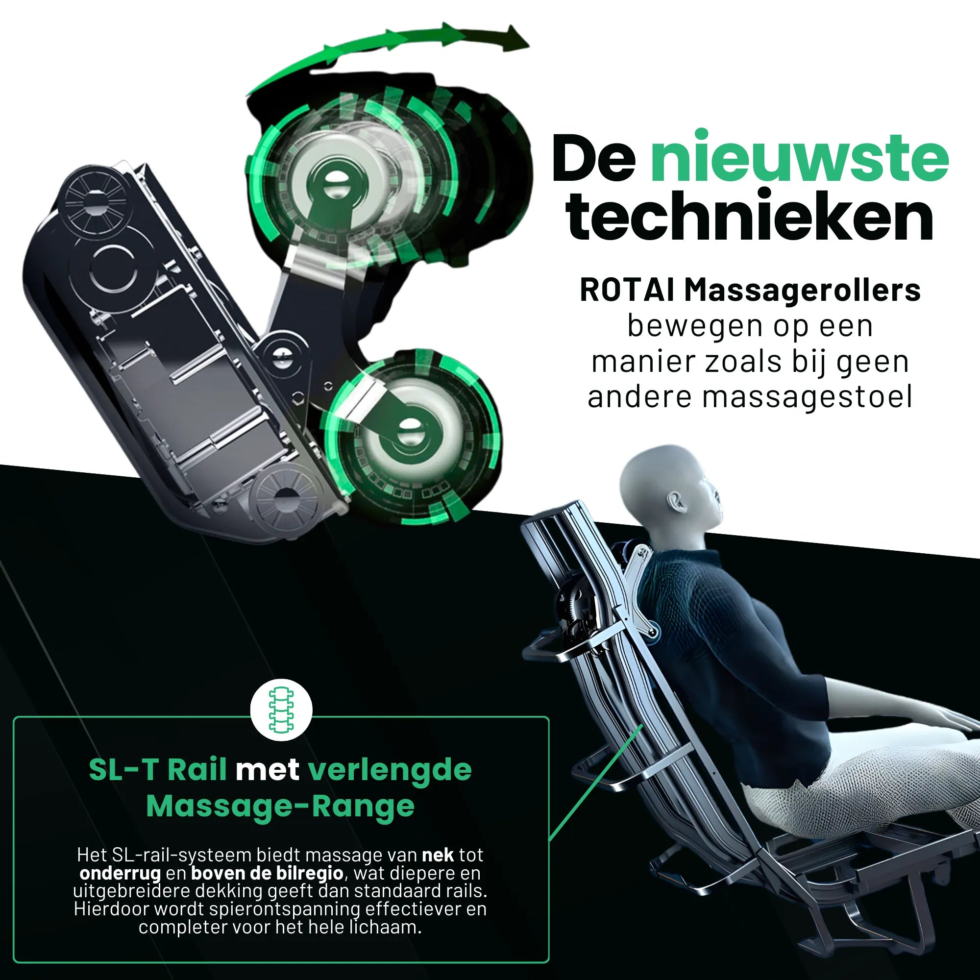 AlienComfort ROTAI Zilver Bruin verwarmingsfunctie rug lenden warmte