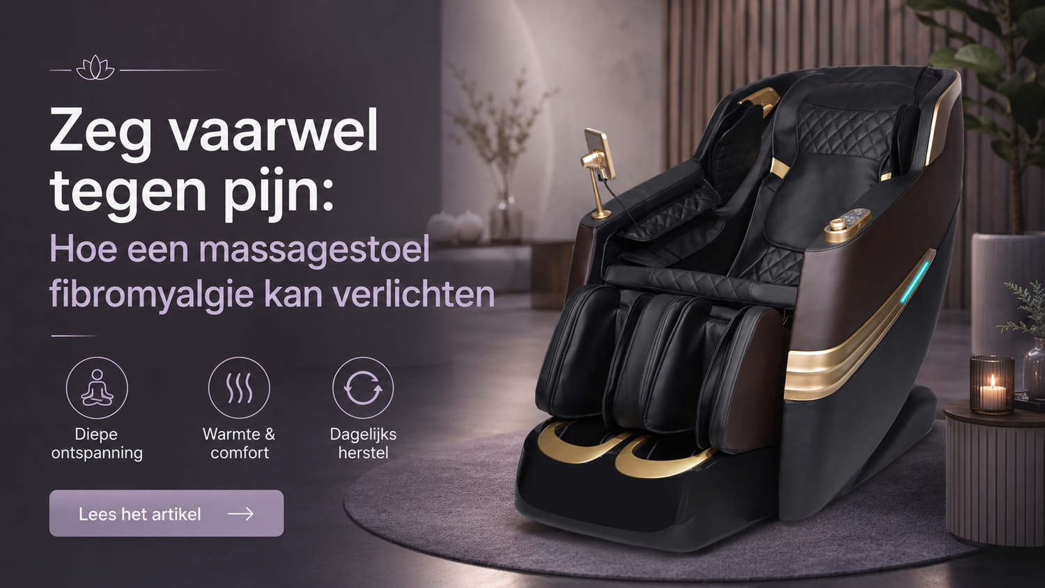 Zeg vaarwel tegen pijn: Hoe een massagestoel fibromyalgie kan verlichten