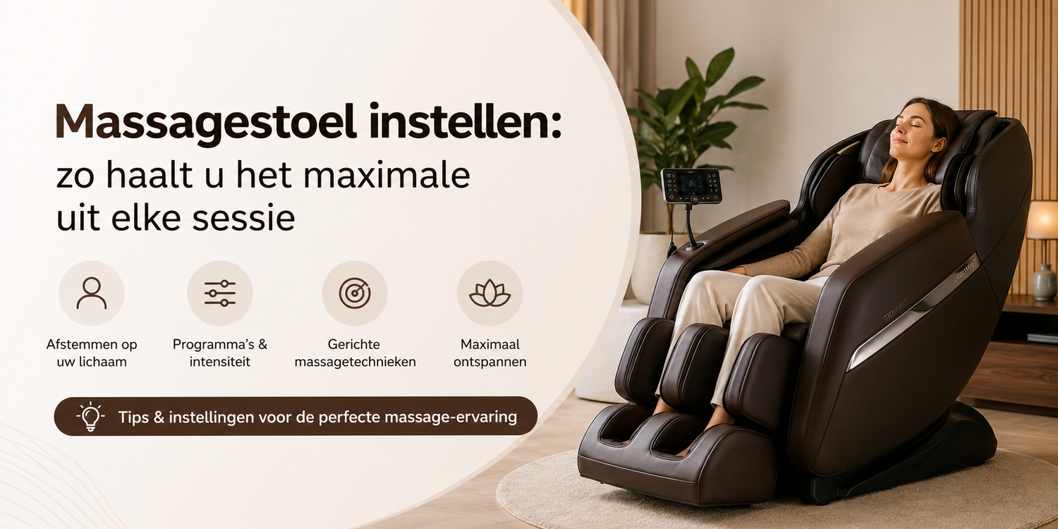 Massagestoel instellen: zo haalt u het maximale uit elke sessie