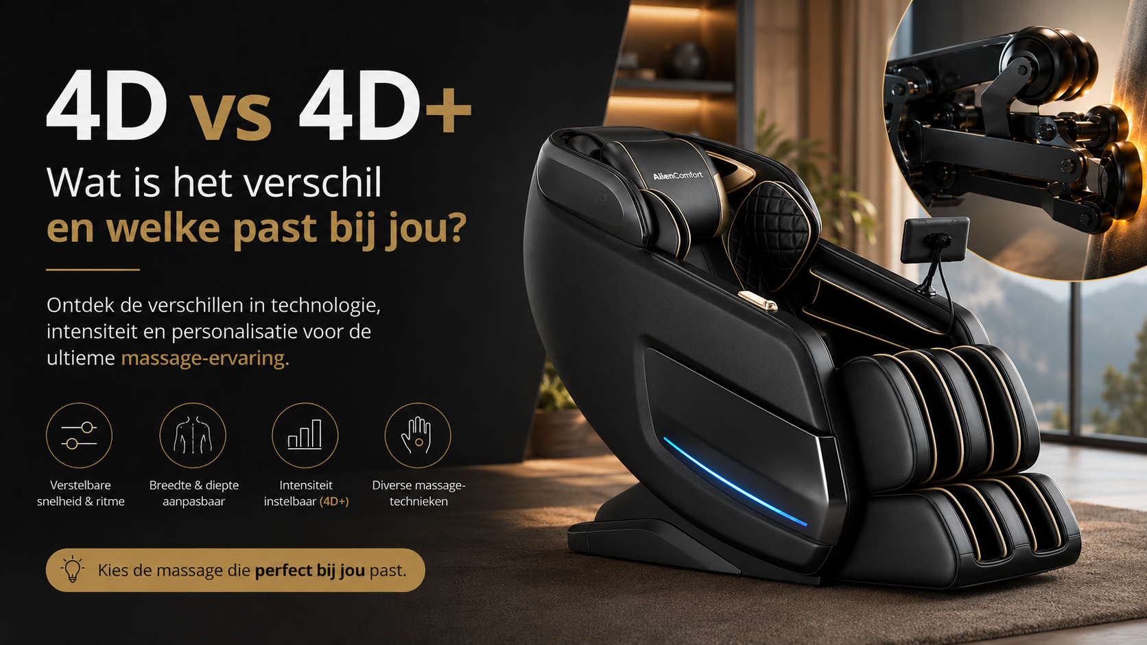 4D vs 4D+ Massagestoel: Wat Is het Verschil en Welke Kies Jij?