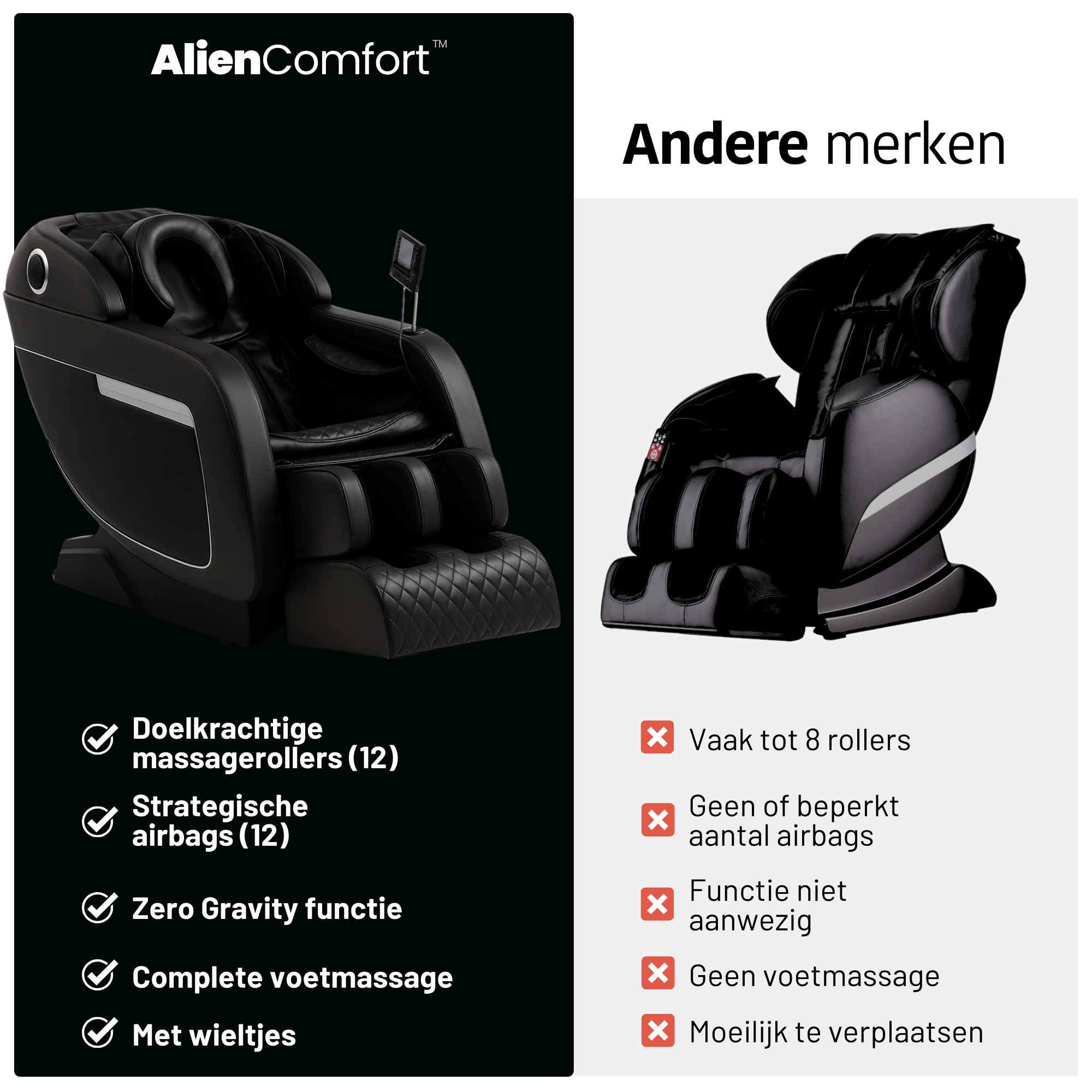 AlienComfort ORION premium bekleding detail stiksel kwaliteitsafwerking