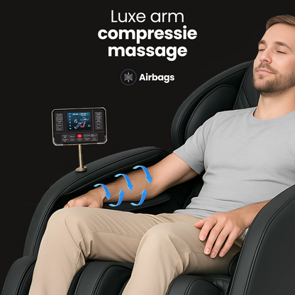 AlienComfort™ Massagestoel PLUTO zwart