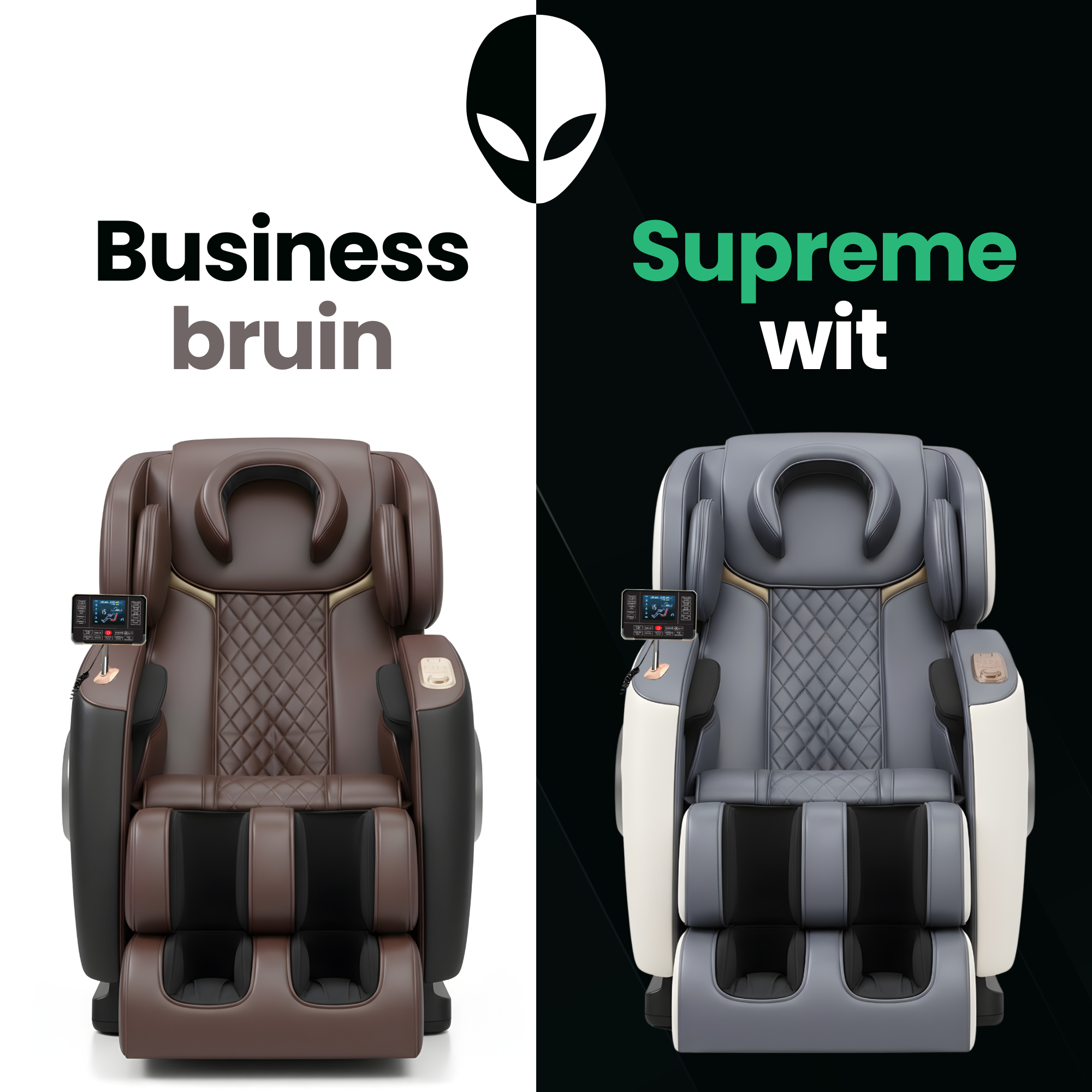 AlienComfort™ Design Massagesessel EOS - Dunkelbraun