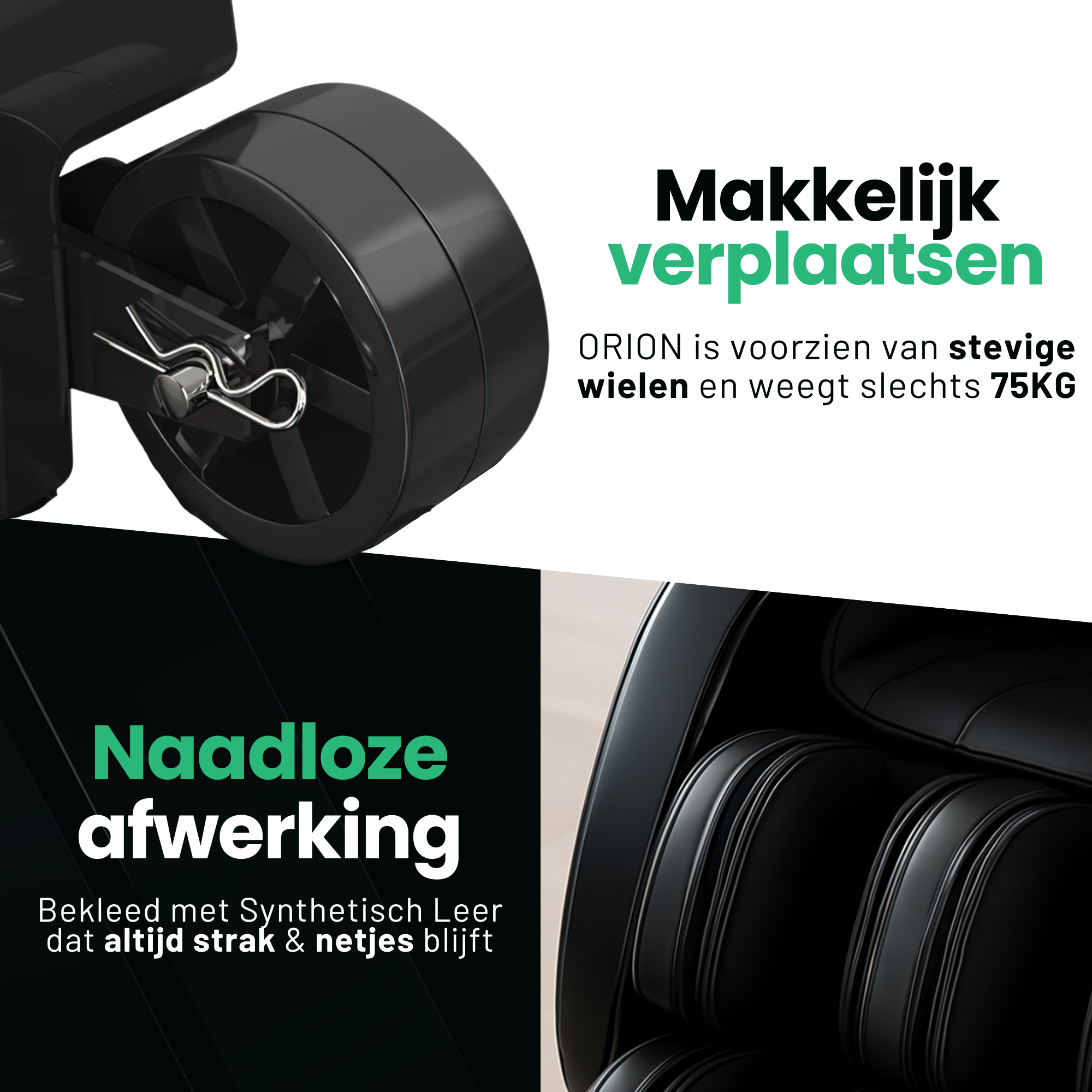 AlienComfort ORION 4D massagerollers SL-rail volledige rugmassage
