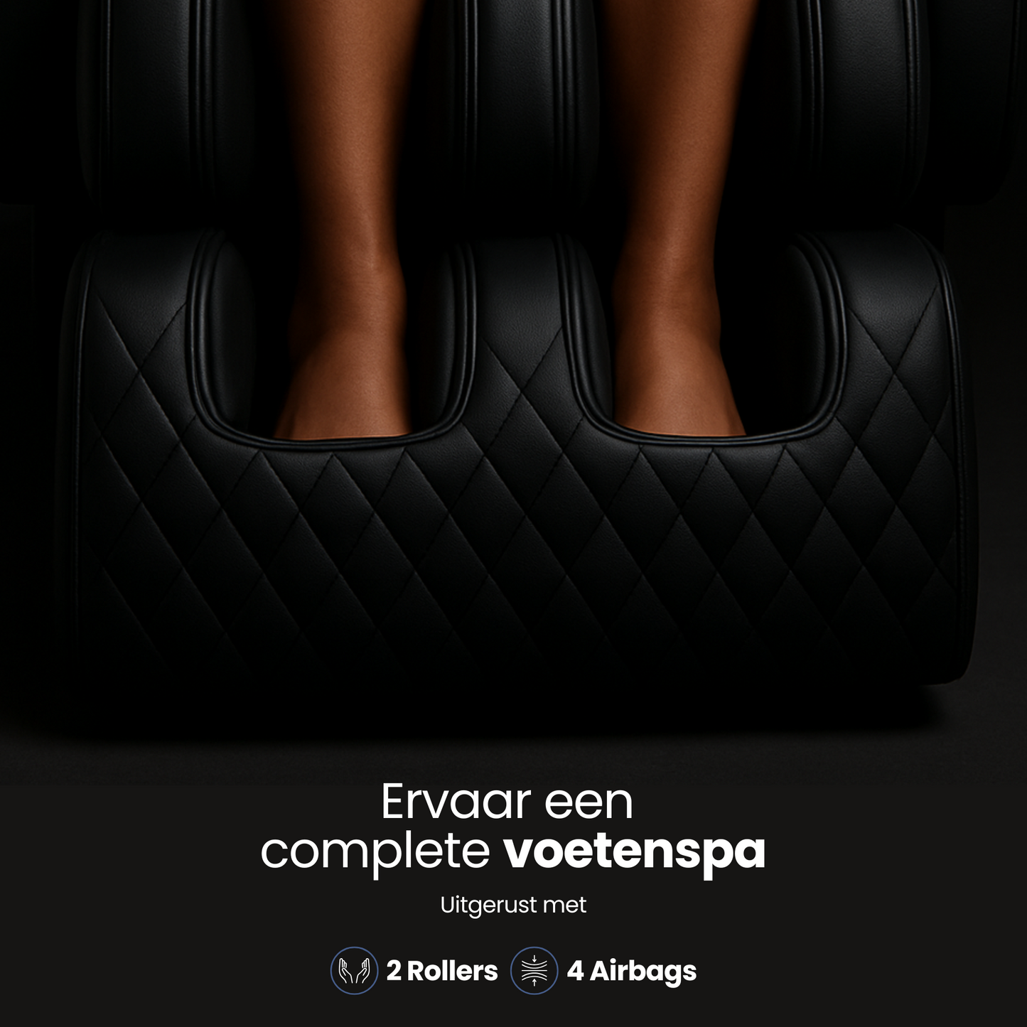 AlienComfort™ Massagestoel PLUTO zwart