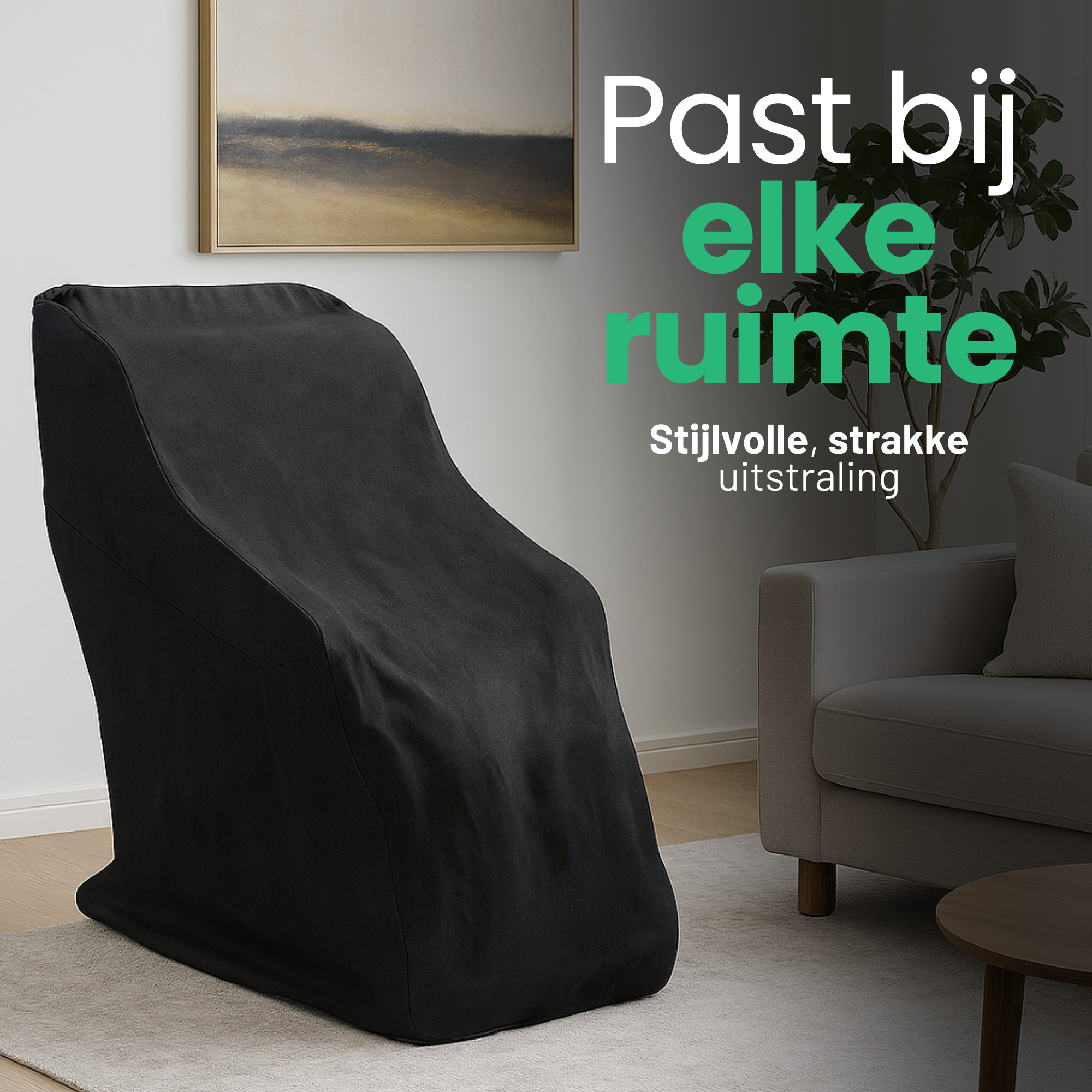 AlienComfort Hoes Grijs sluiting en pasvorm kwaliteitsdetail