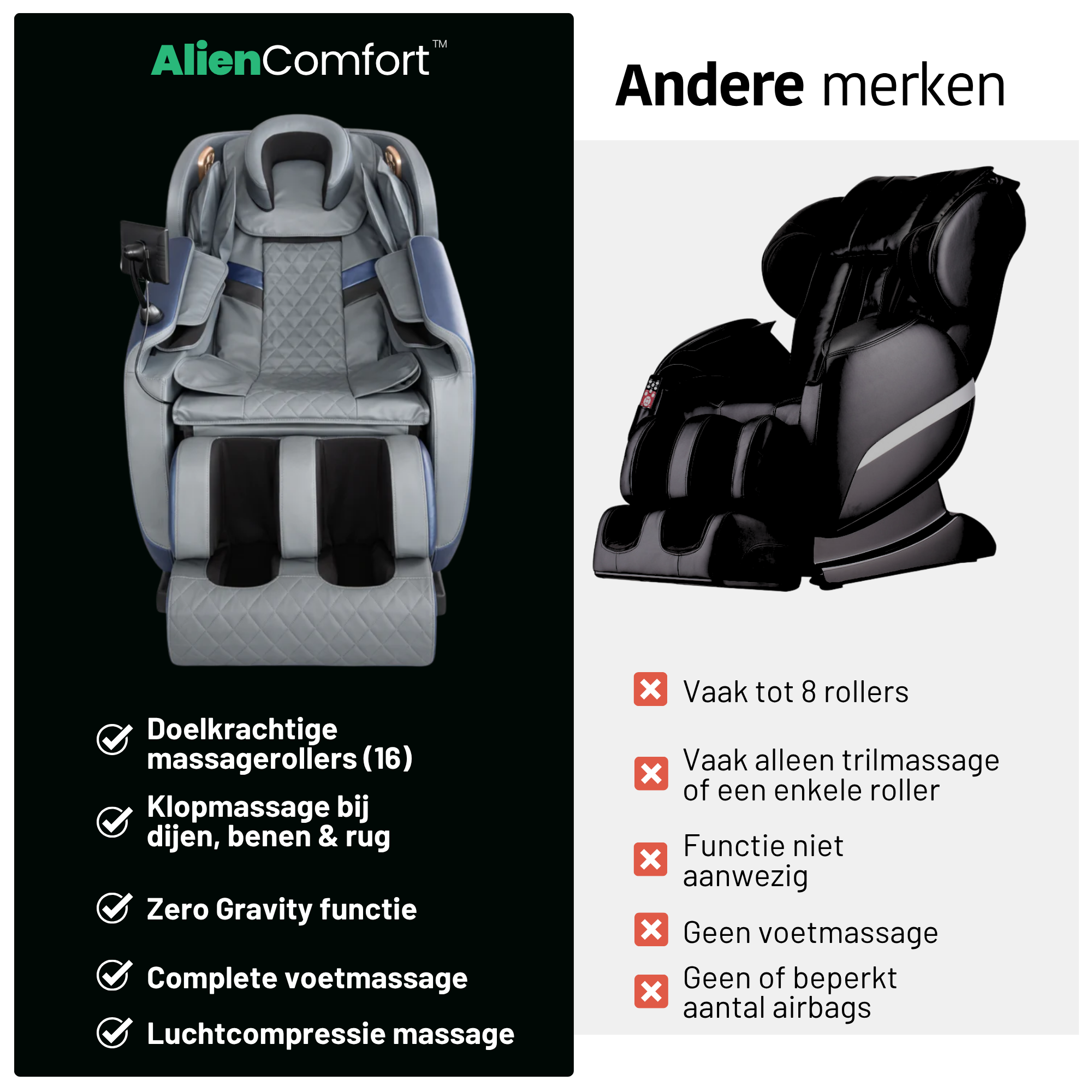 AlienComfort™ Massage Chair LUNA - Blue