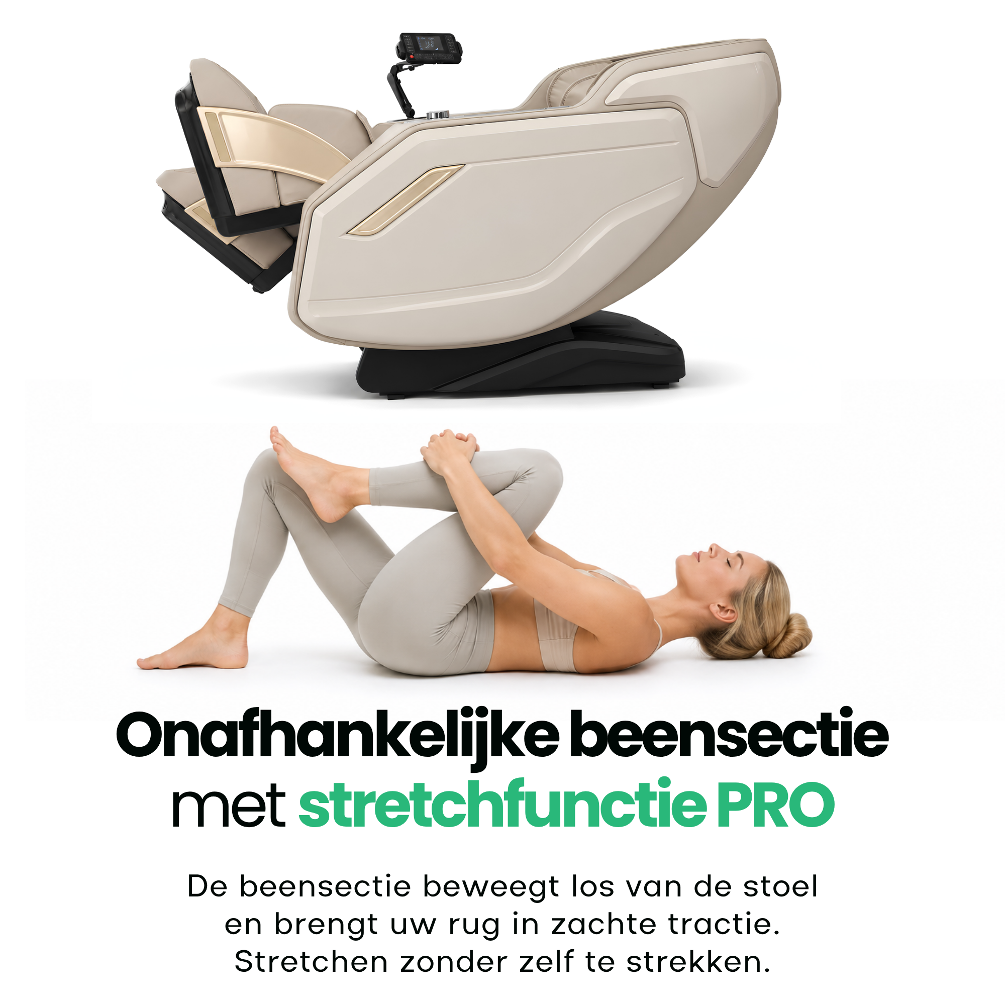 AlienComfort™ Therapeutische massagestoel PULSAR PRO - Grijs