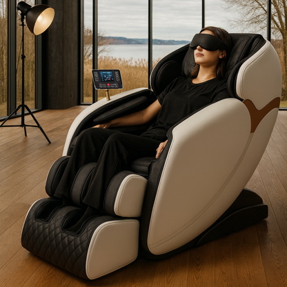 AlienComfort™ Massagestoel PLUTO zwart