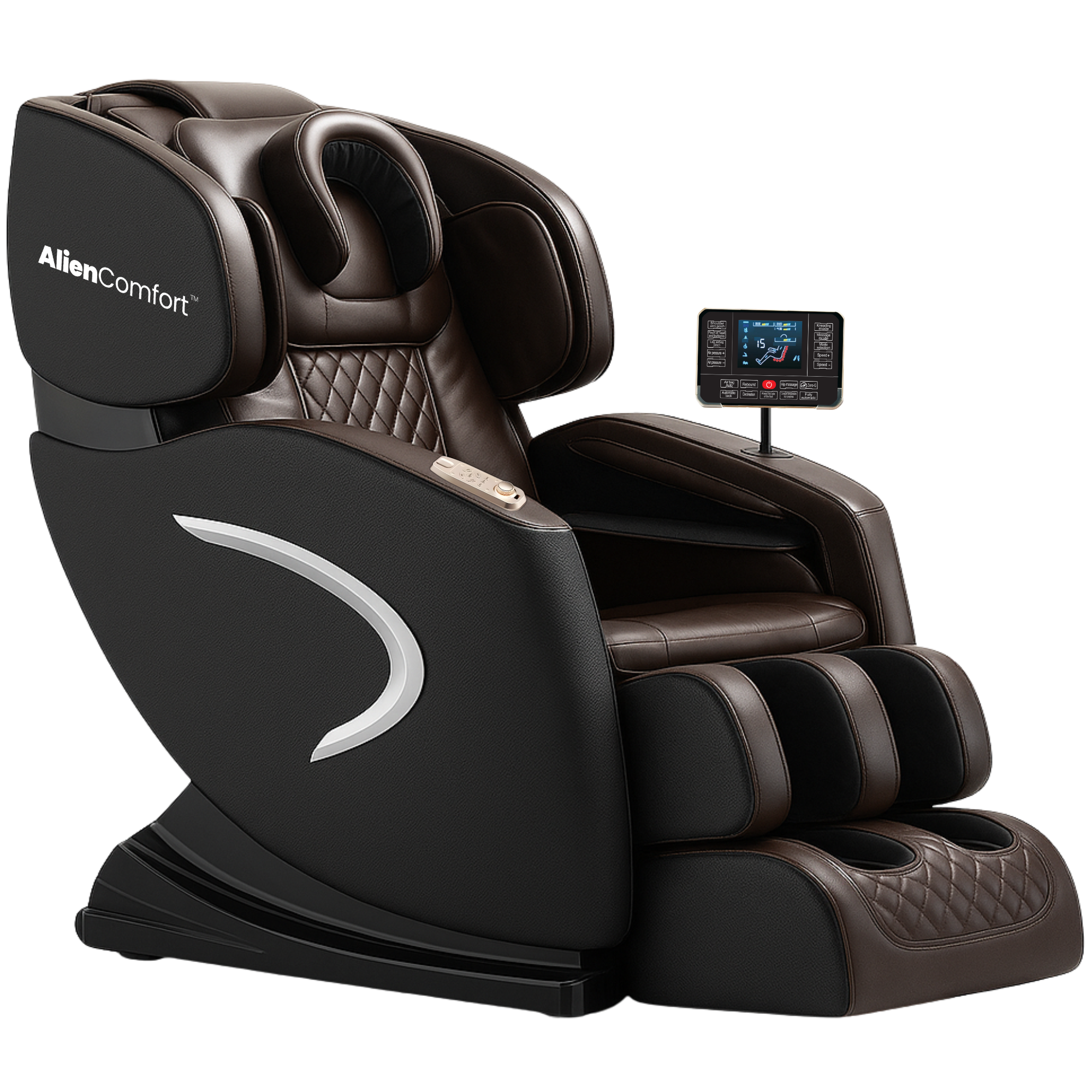 AlienComfort™ Design Massagestoel EOS - Donkerbruin