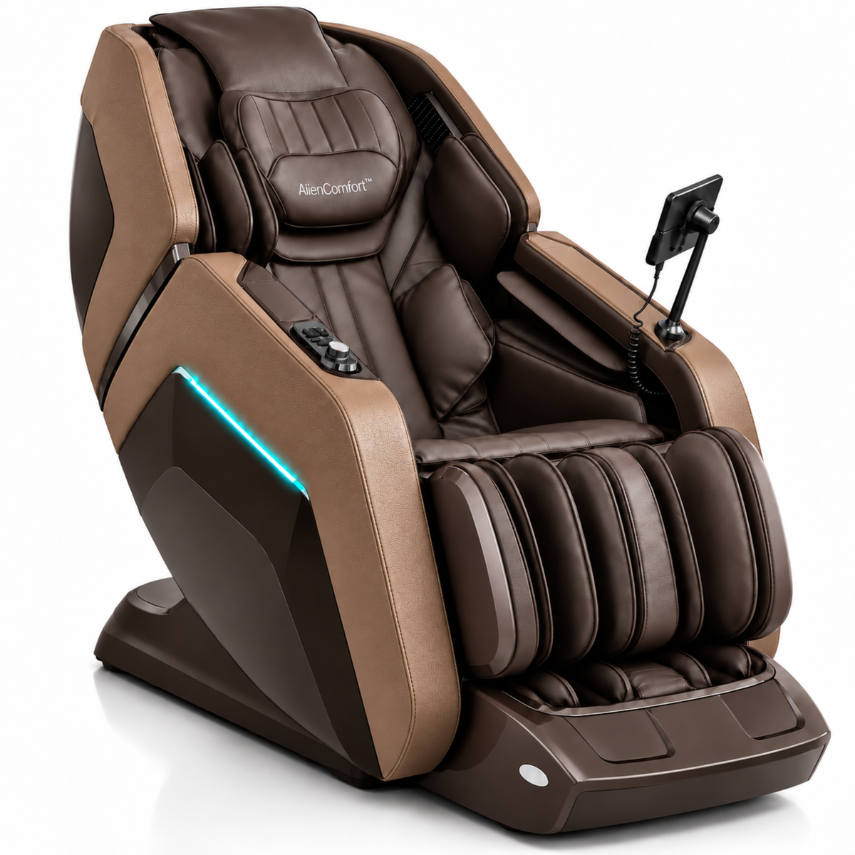 AlienComfort TITAN – 4D+ Massagestoel met SL-Track – Bruin