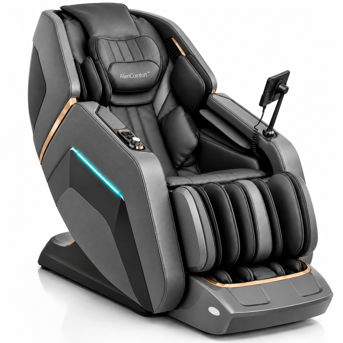 AlienComfort TITAN – 4D+ Massage Chair with SL-Track – Grey