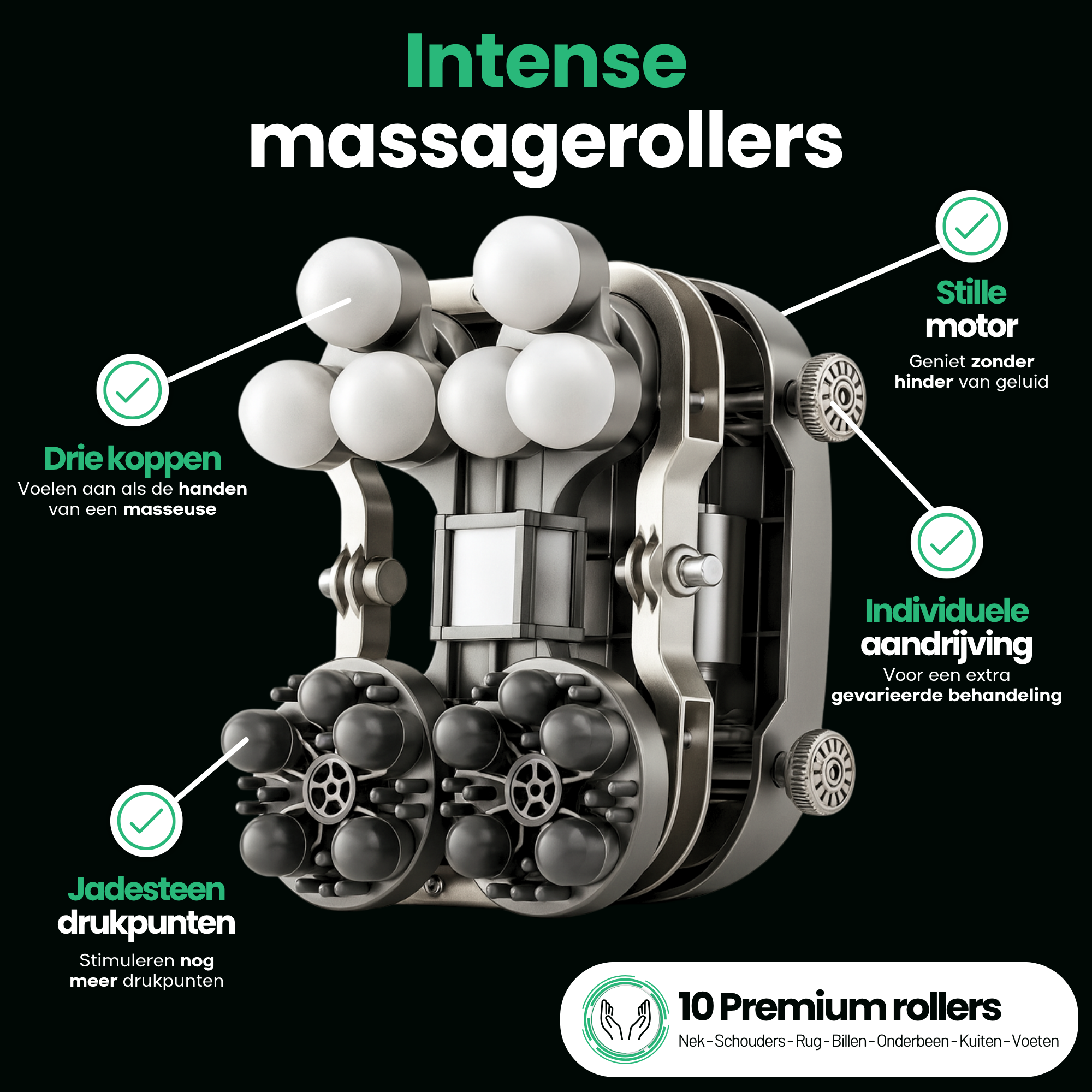 AlienComfort™ Massagesessel NOVA - Dunkelgrau