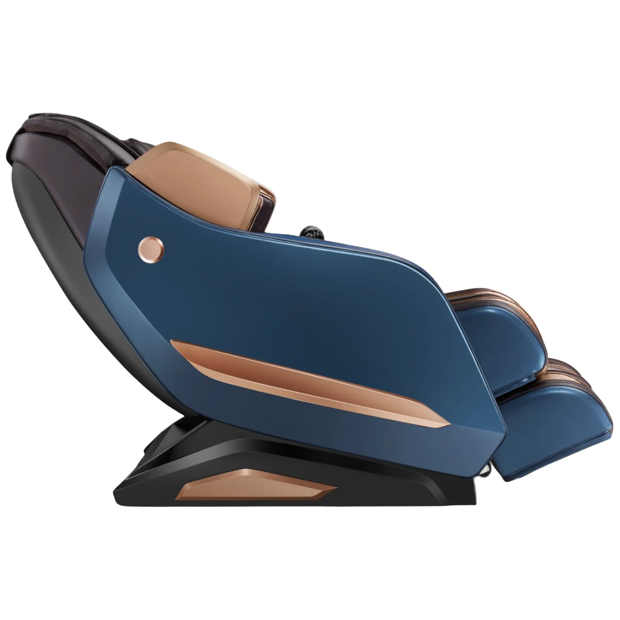 AlienComfort ROTAI massagestoel blauw goud met intuïtieve bediening en massage‑instellingen