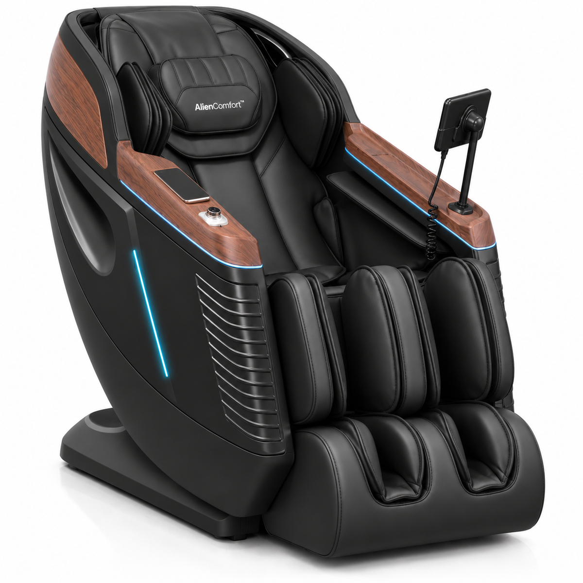 AlienComfort ATLAS – 4D Massagestoel met SL-Track – Zwart
